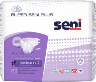 Подгузники/впитывающие трусы Seni Подгузники для взрослых Super Plus Medium, 10шт