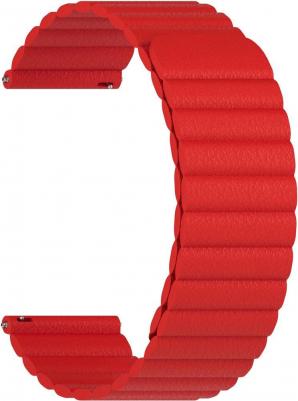 Универсальный кожаный ремешок для часов 22 mm POLLUX DSP-15-22-RD Red