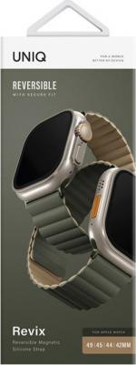 Ремешок для Apple Watch 49/45/44/42 mm Revix reversible Magnetic Green – фото 2