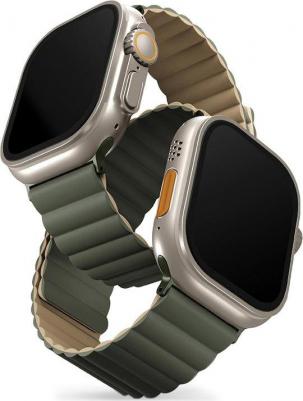 Ремешок для Apple Watch 49/45/44/42 mm Revix reversible Magnetic Green