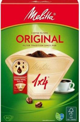 Фильтры для кофе 1х4 Original коричневые 80 шт