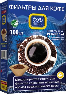 Фильтры для кофе неотбеленные, размер 1*4, 100 шт. в коробке – фото 11