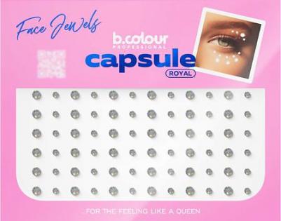 Наклейки для лица Стразы для лица и волос самоклеящиеся CAPSULE, Royal – фото 1