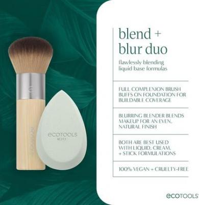 Кисть и спонж Blend + Blur для макияжа жидких и кремовых продуктов Cloud Skin – фото 3