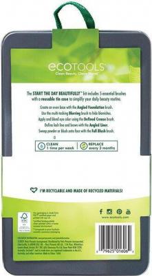 набор кистей "Начни день красиво" набор из 5 предметов и футляр для хранения Ect-01606 – фото 12