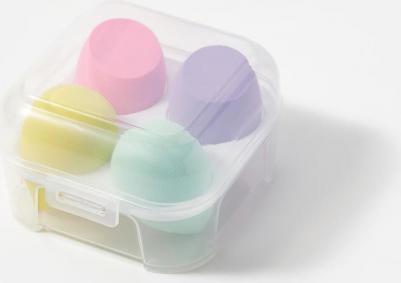 Набор спонжей для макияжа в боксе Set of makeup sponges in box 4 шт – фото 2