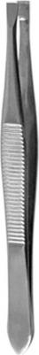 Пинцет прямой, матовый, незаточенный, серия 158