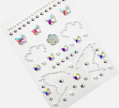 Кристаллы Crystal на клейком слое Butterfly in the cloud – фото 3