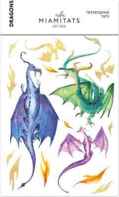 переводные тату Dragons (формат А6)