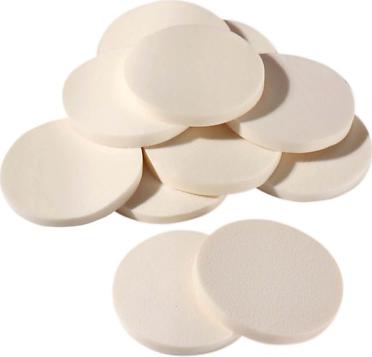 Набор спонжей для нанесения косметики белый (12 штук в упаковке) – фото 3