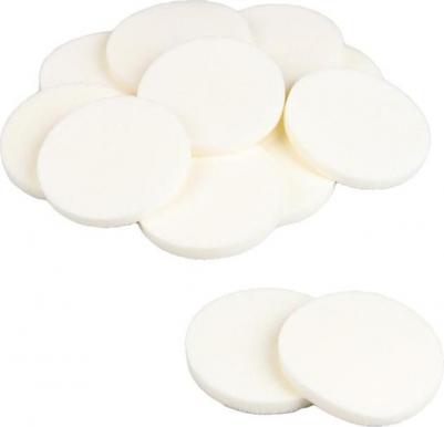 Набор спонжей для нанесения косметики белый (12 штук в упаковке) – фото 4