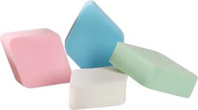 Набор спонжей для нанесения косметики белый (12 штук в упаковке) – фото 12