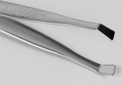 Пинцет скошенный, узкий, 8,5 см, цвет серебристый 6900014922548 – фото 5