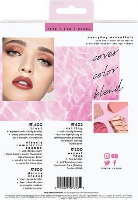 Косметический набор Everyday Essentials, розовый, оранжевый, 5 предметов – фото 4