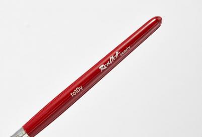 Кисть для глаз Кисть fo10y овальная укороченная из синтетики для сухих и кремовых теней – фото 3