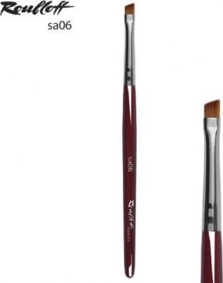 Кисть для макияжа из синтетики имитация колонка, наклонная (sa06) №6 – фото 1