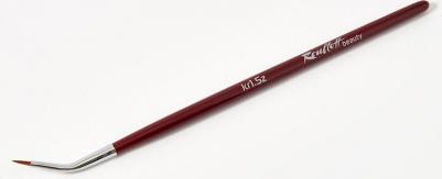 Кисть для подводки из колонка kr1,5Z, круглая, ручка со сгибом №1,5 – фото 5