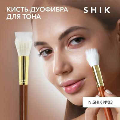 Кисть-дуофибра для макияжа лица для кремовых текстур тона румян и скульптора N 03 – фото 6