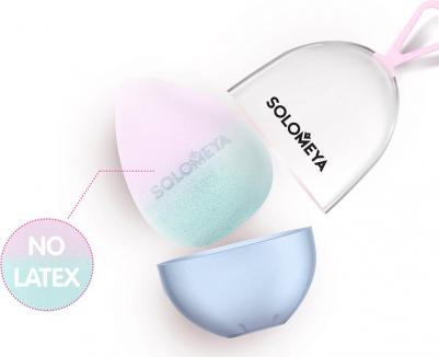 Color Changing blending sponge Blue-pink - Косметический спонж для макияжа, меняющий цвет Blue-pink – фото 7