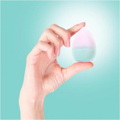 Color Changing blending sponge Blue-pink - Косметический спонж для макияжа, меняющий цвет Blue-pink – фото 11