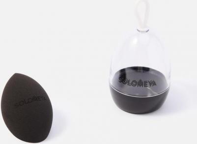 Косметический спонж для макияжа со срезом Черный / Flat End blending sponge Black – фото 5