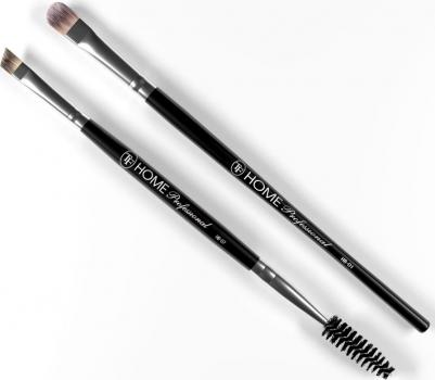 Набор кистей для макияжа бровей и глаз Home Professional BS-07, 2шт – фото 2