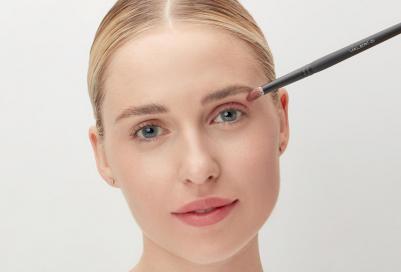 Кисть для глаз Кисть для теней из смешанного волоса козы и имитации белки круглая MXR065 1.0 – фото 1