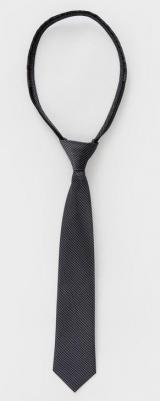 Галстук классический с треугольным концом черный (31) – фото 5