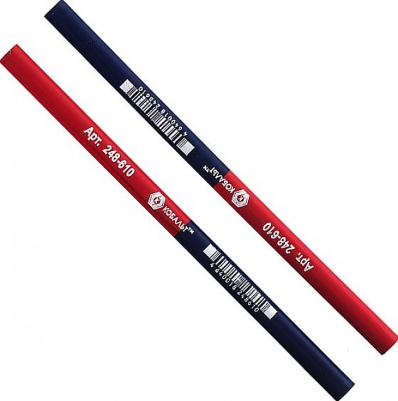 Карандаш строительный двухцветный 180x10 мм (248-610) – фото 2