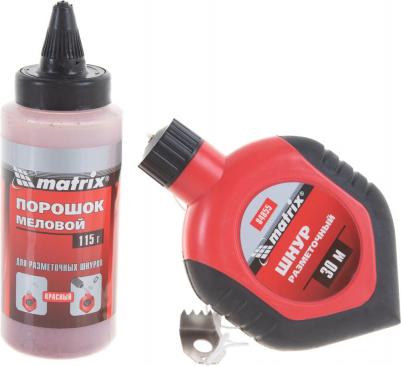 Шнур разметочный + Порошок меловой цвет: красный – фото 13