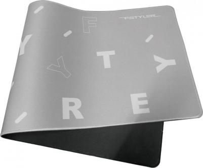 Коврик для мыши FStyler FP75 (XL) серый/белый, ткань, 750х300х2мм [fp75 silver] – фото 2