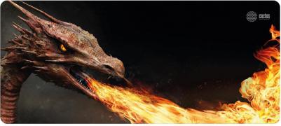 Коврик для мыши Fire Dragon рисунок/красный, ткань, 900х400х3мм [cs-mp-pro06xxl] – фото 4