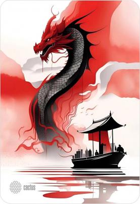 Коврик для мыши Red Dragon рисунок, ткань, 400х300х3мм [cs-mp-pro21xl]