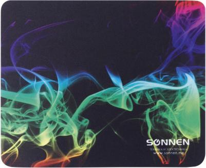 Коврик для мыши SONNEN "SMOKE", резина + ткань, 220x180x3 мм, 513289
