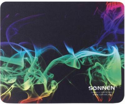 Коврик для мыши SONNEN "SMOKE", резина + ткань, 220x180x3 мм, 513289 – фото 5