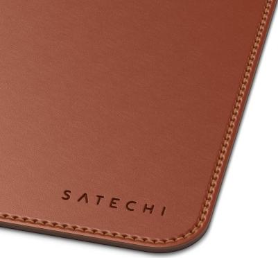 Коврик Eco Leather Mouse Pad для компьютерной мыши. Материал эко-кожа (искусственная кожа. Размер 25 x 19 см. Цвет коричневый – фото 7
