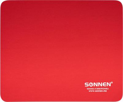 Коврик для мыши "Red", резина + ткань, 220х180х3 мм, 513306