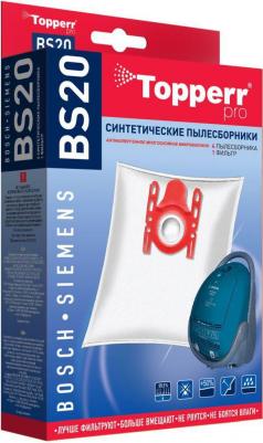 Пылесборники синтетические BS 20 4шт + 1 фильтр для Bosch / Siemens – фото 7