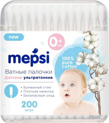 Ватные палочки ультратонкие детские 200шт