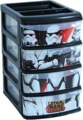 Контейнер для ватных палочек Idea, М 1603, 9 х 8 х 9,5 см, прозрачный – фото 3