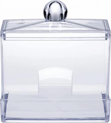 Контейнер для ватных палочек Idea, М 1603, 9 х 8 х 9,5 см, прозрачный – фото 6