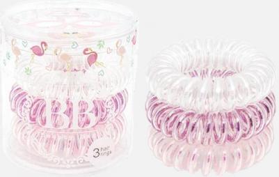 Резинка для волос "Фламинго" Hair rings Flamingo set 3 шт – фото 1