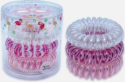 Резинка для волос "Фламинго" Hair rings Flamingo set 3 шт