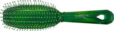 Щетка для волос с нейлоновыми зубьями изумрудная