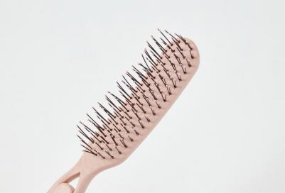 EK-5460Dusty rose Щетка с двойной щетиной, розовая, серия "ECOLOGY", 1 шт – фото 3