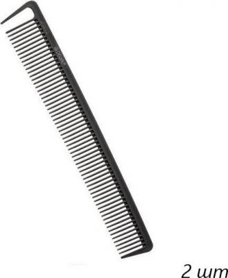 Расческа рабочая с разделительным зубцом, микрофибра с силиконом, антистатик 20 cm – фото 7