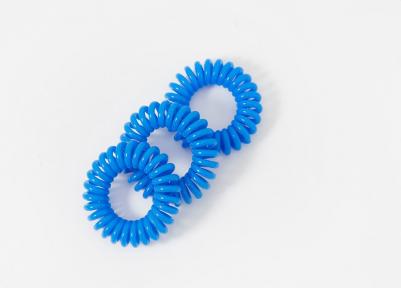 Резинки для волос Пружинка, цвет синий 3 шт – фото 7