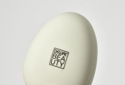 Щетка массажная серия"Прованс"с пластиковым штифтом, овальная, кремовая – фото 3