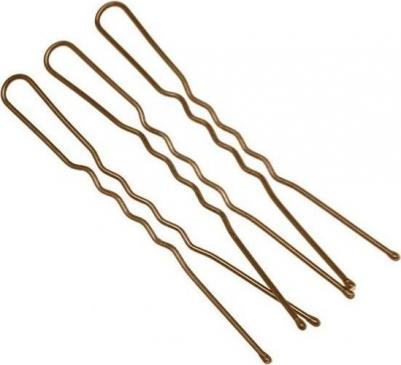 Шпильки коричневые, волна 45 мм, 60 шт/уп (на блистере) – фото 2