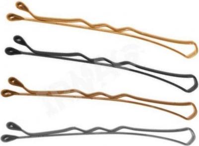 SLN50V Невидимки волна 50 мм, коричневые, 60 шт – фото 1